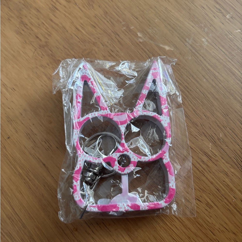 Self Defense Cat Shaped Keychain
